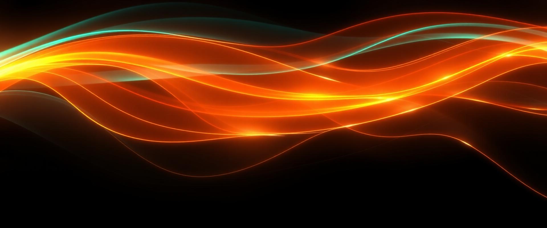 Abstract light ribbons representing digital transformation across connected systems